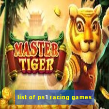 list of ps1 racing games