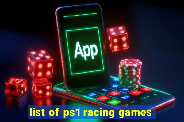 list of ps1 racing games