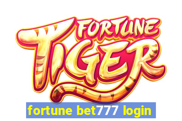 fortune bet777 login