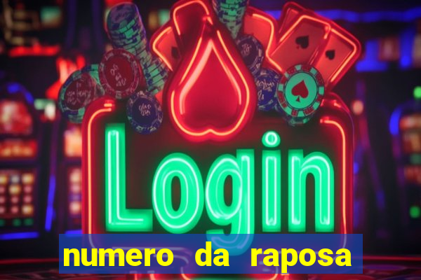 numero da raposa jogo do bicho