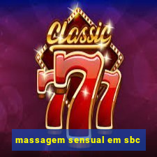 massagem sensual em sbc