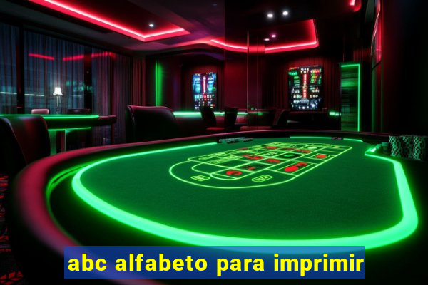 abc alfabeto para imprimir