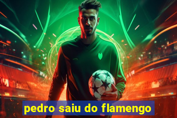 pedro saiu do flamengo