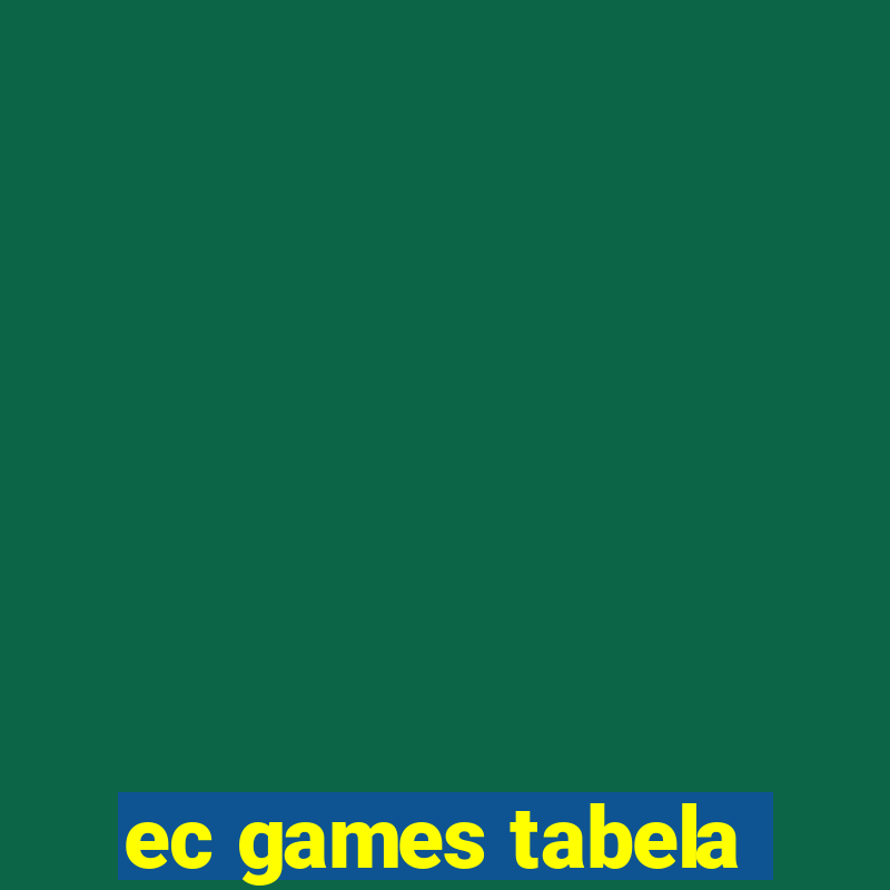 ec games tabela