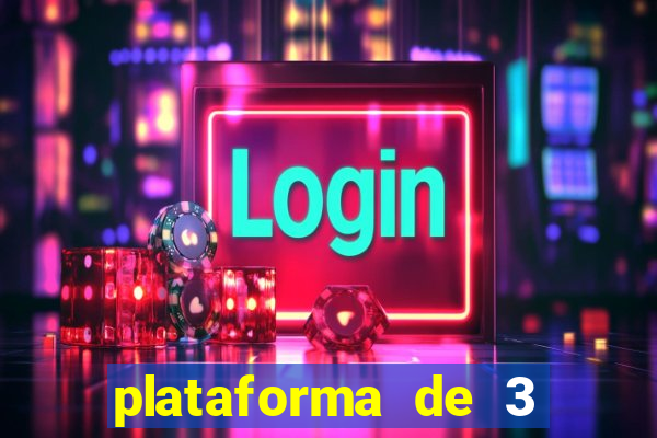 plataforma de 3 reais jogo