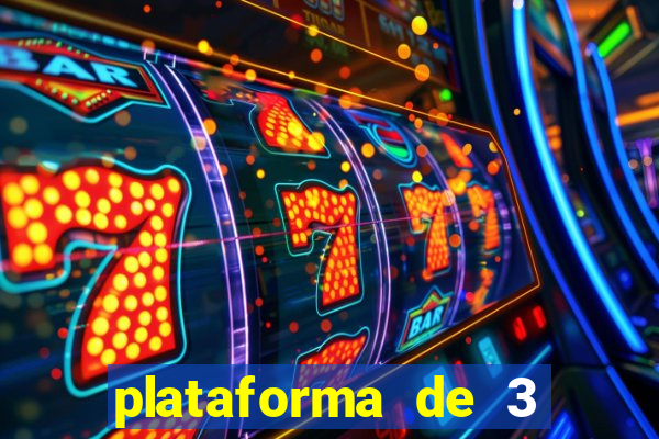 plataforma de 3 reais jogo