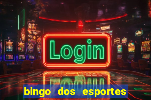 bingo dos esportes para imprimir