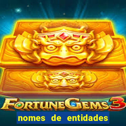 nomes de entidades do mal