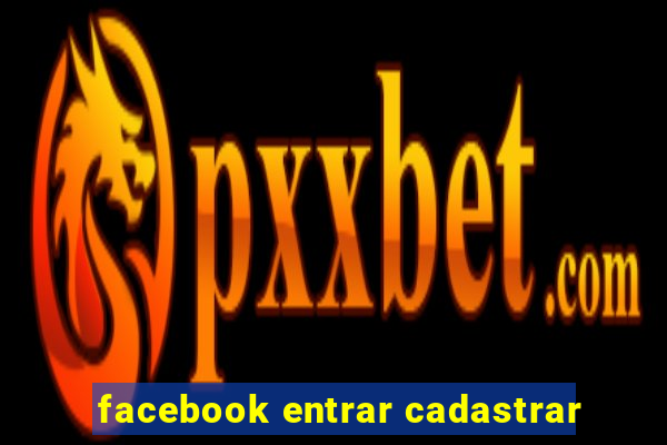 facebook entrar cadastrar