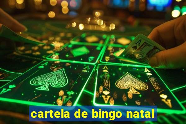 cartela de bingo natal