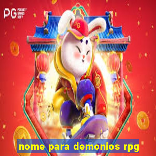 nome para demonios rpg