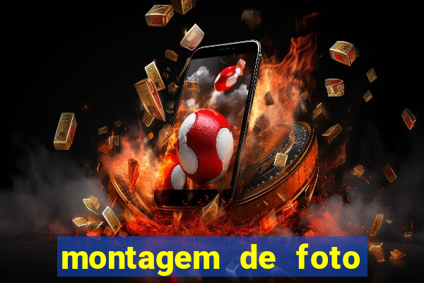 montagem de foto com simbolo do flamengo