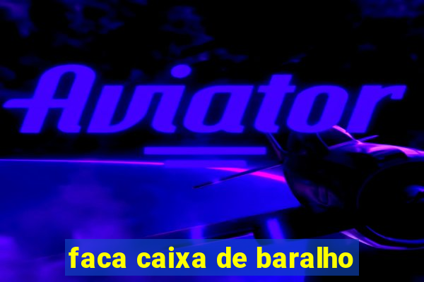 faca caixa de baralho