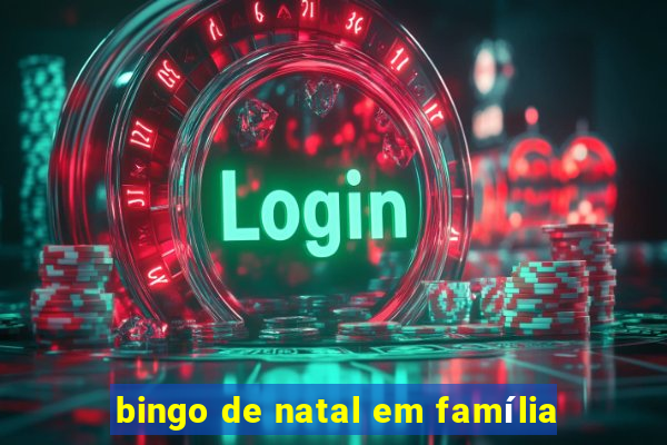 bingo de natal em família