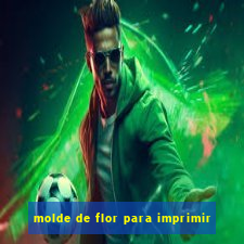 molde de flor para imprimir