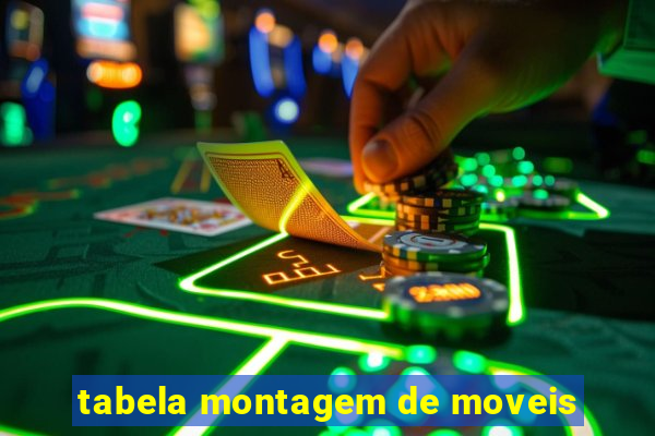 tabela montagem de moveis