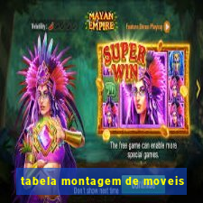 tabela montagem de moveis