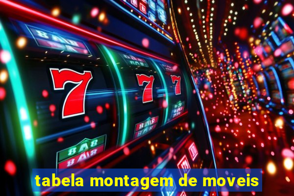 tabela montagem de moveis