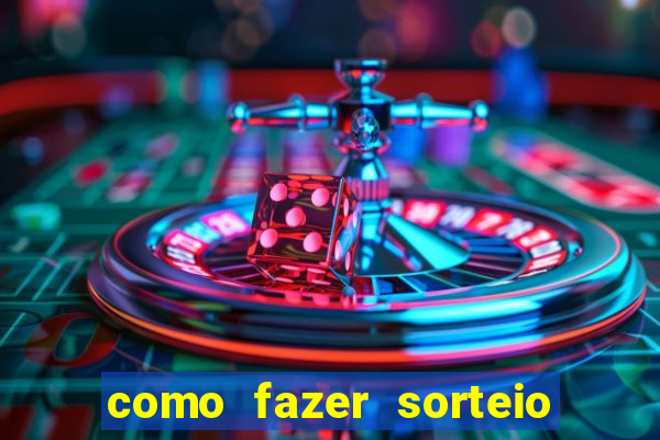 como fazer sorteio de cores online