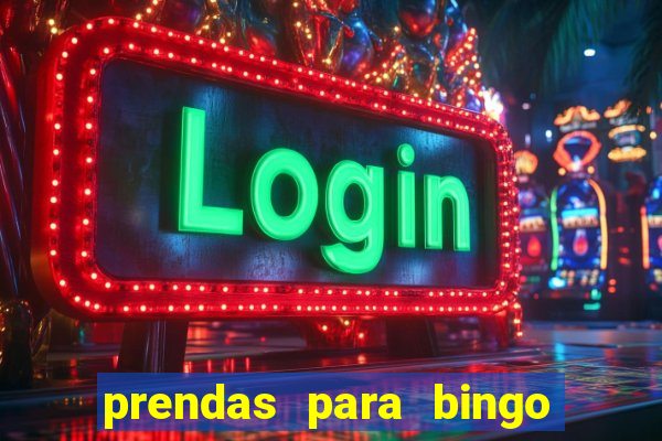 prendas para bingo de natal