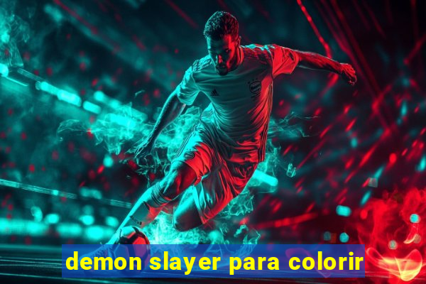 demon slayer para colorir