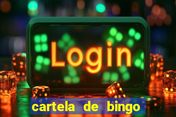 cartela de bingo cha de panela