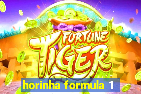 horinha formula 1