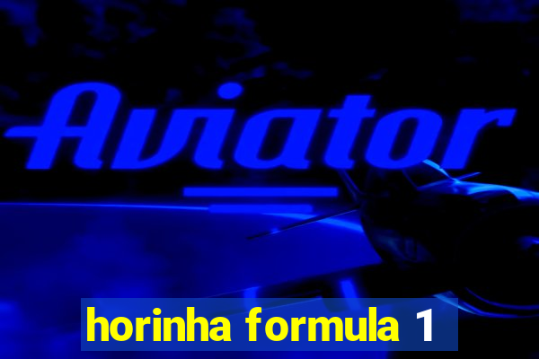 horinha formula 1