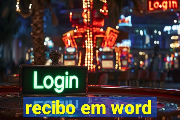 recibo em word