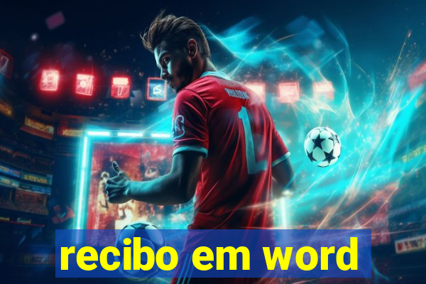 recibo em word