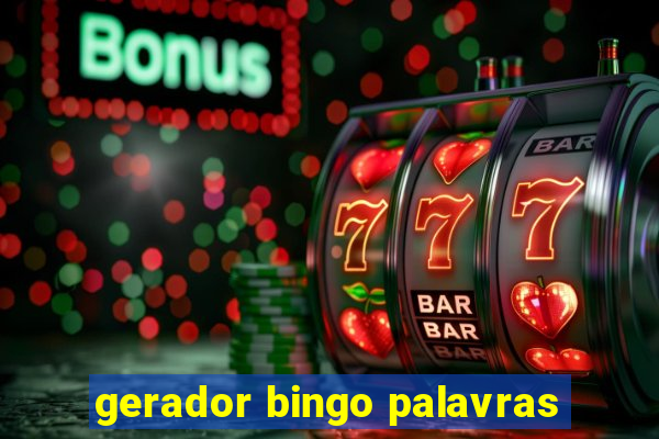 gerador bingo palavras