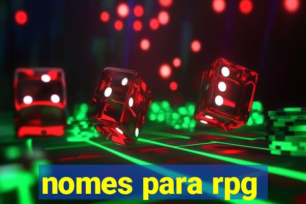 nomes para rpg