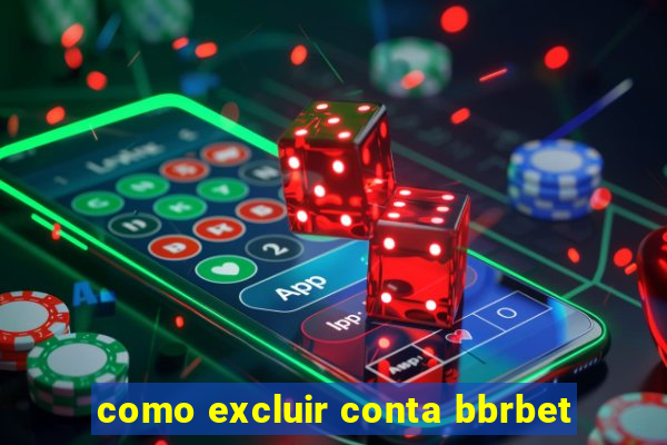 como excluir conta bbrbet