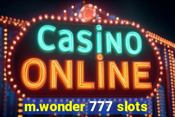 m.wonder 777 slots