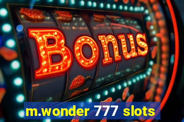 m.wonder 777 slots