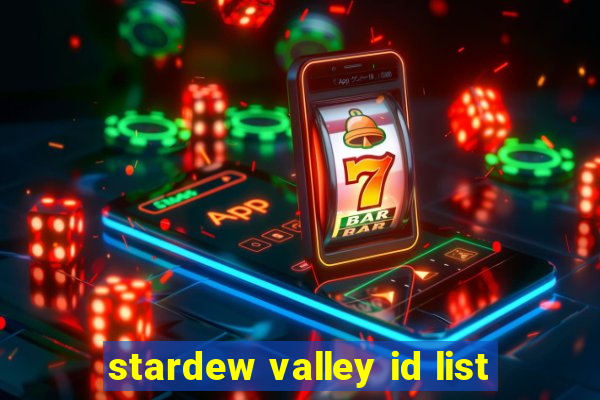 stardew valley id list