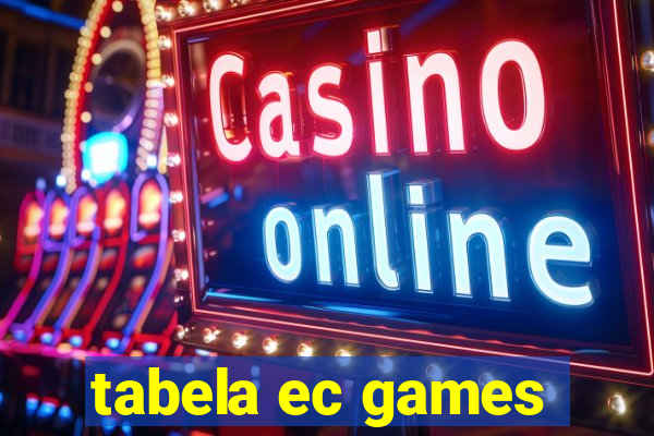 tabela ec games