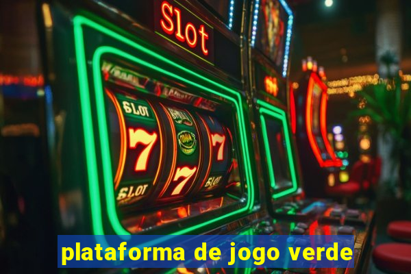 plataforma de jogo verde