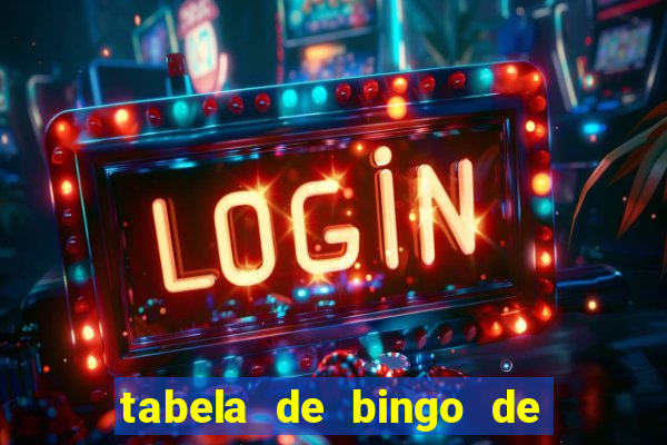 tabela de bingo de 1 a 100