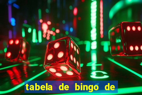 tabela de bingo de 1 a 100