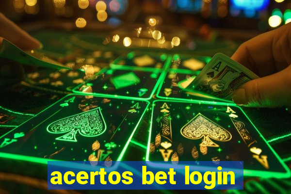 acertos bet login