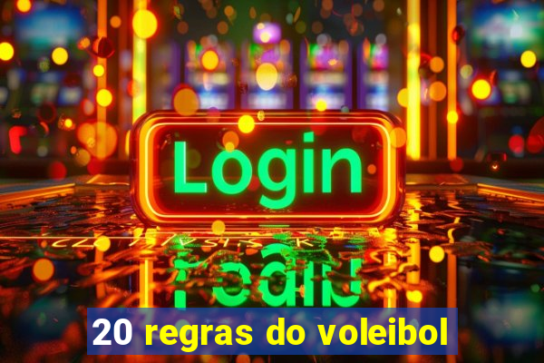 20 regras do voleibol