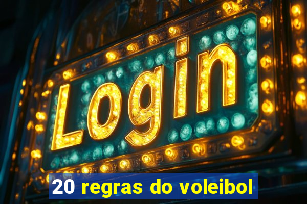 20 regras do voleibol