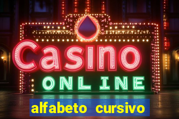 alfabeto cursivo pontilhado para imprimir pdf