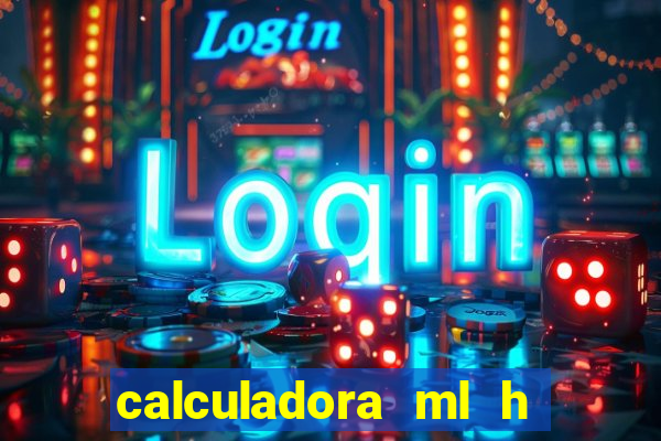 calculadora ml h para mcg kg min