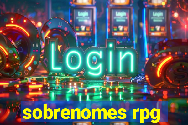 sobrenomes rpg