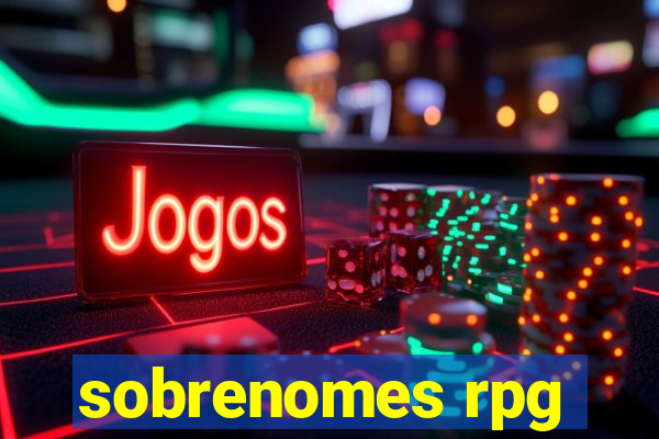 sobrenomes rpg