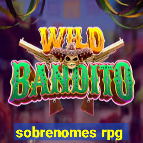 sobrenomes rpg