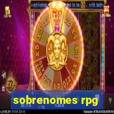 sobrenomes rpg