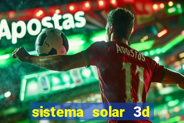 sistema solar 3d em movimento